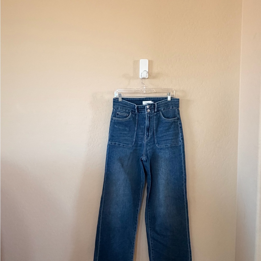 Boheme Dark Blue Flare Jeans